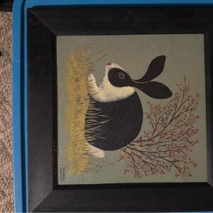 Primitive Folk art  Rabbit Art